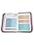 Biblia para Mujeres con Cierre Letra Gigante 15 puntos RV1960 imit piel tricolor celeste/rosa/lila con indice