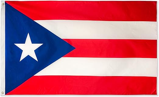 Bandera de Puerto Rico de poliéster de 3 x 5 pies