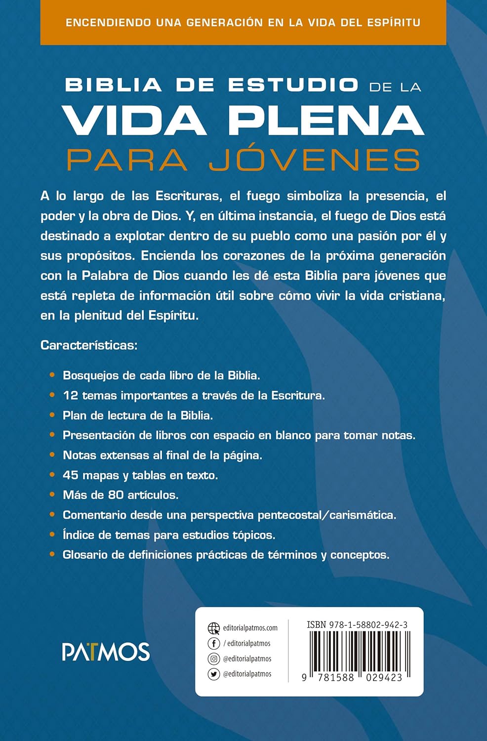 Biblia de Estudio de la Vida Plena para Jóvenes (Tapa Dura)