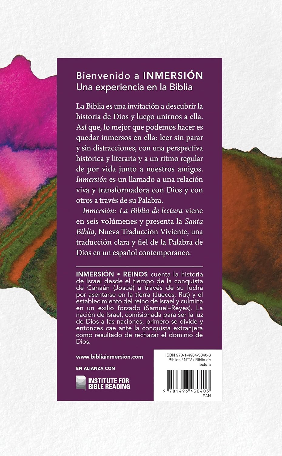 Inmersión: Reinos (Tapa rústica) (Inmersión: La Biblia de lectura)