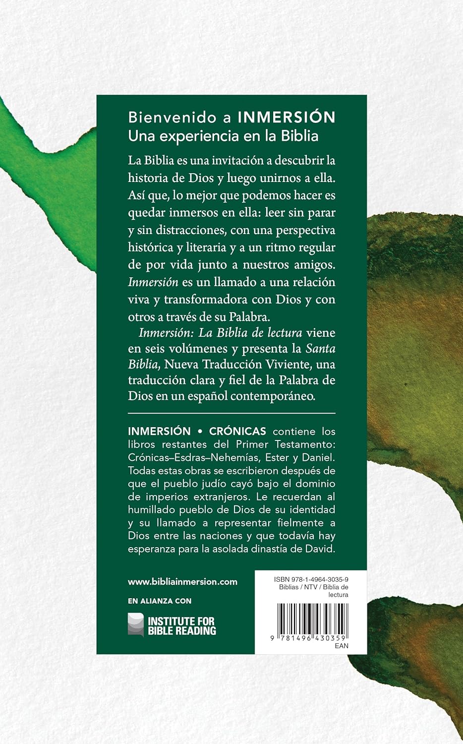 Inmersión: Crónicas (Tapa rústica) (Inmersión: La Biblia de lectura)