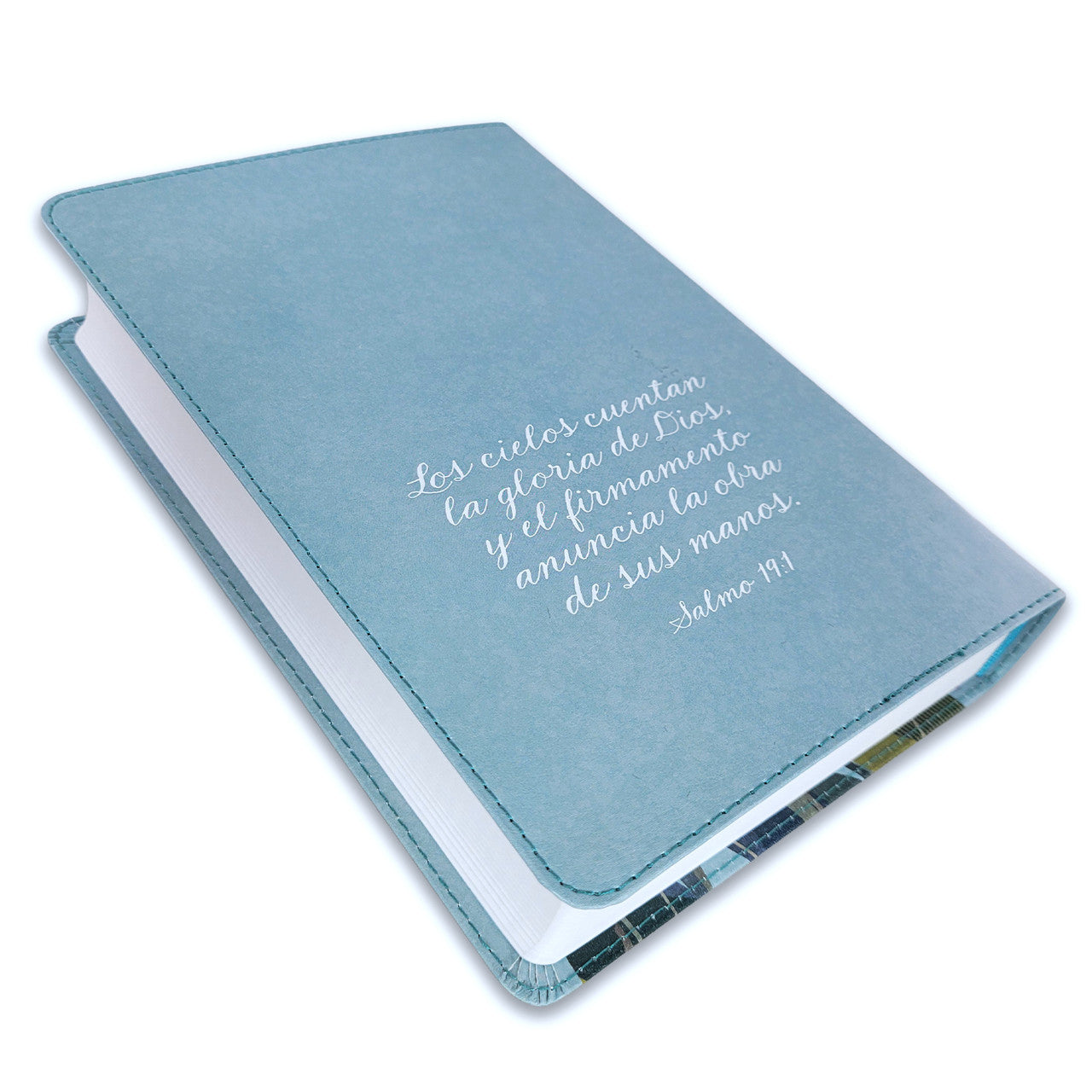 RVR 1960 Biblia letra grande tamaño manual edición especial, aqua, símil piel