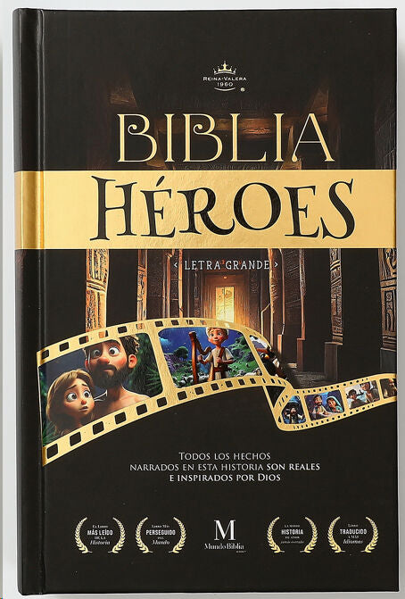 Biblia Héroes RVR60 Letra Grande Tapa Dura Rosa