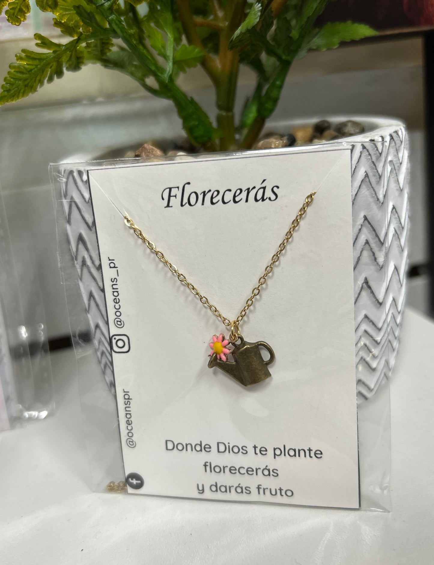 Collar Florecerás Dorado