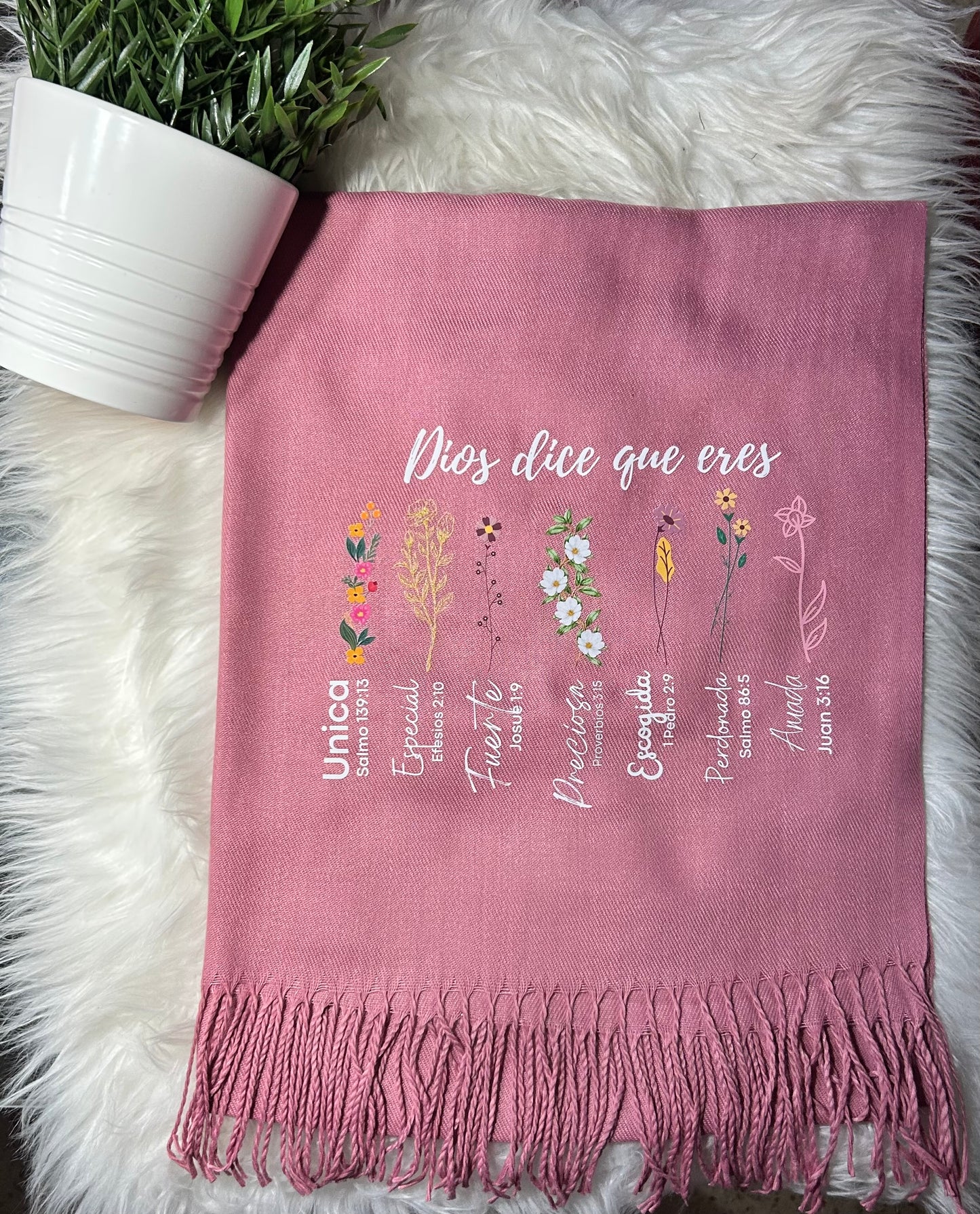 Pashminas con mensajes