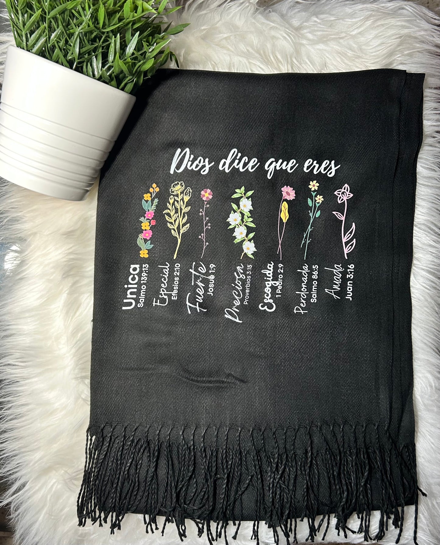 Pashminas con mensajes