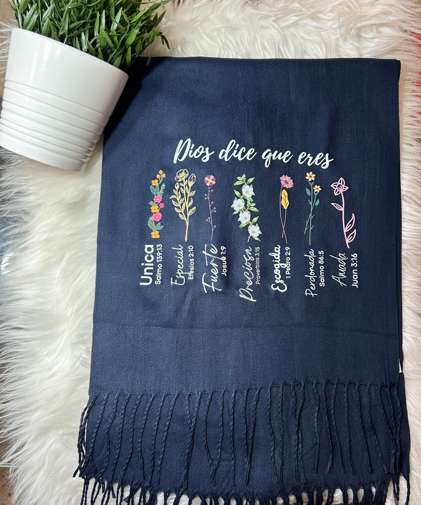 Pashminas con mensajes