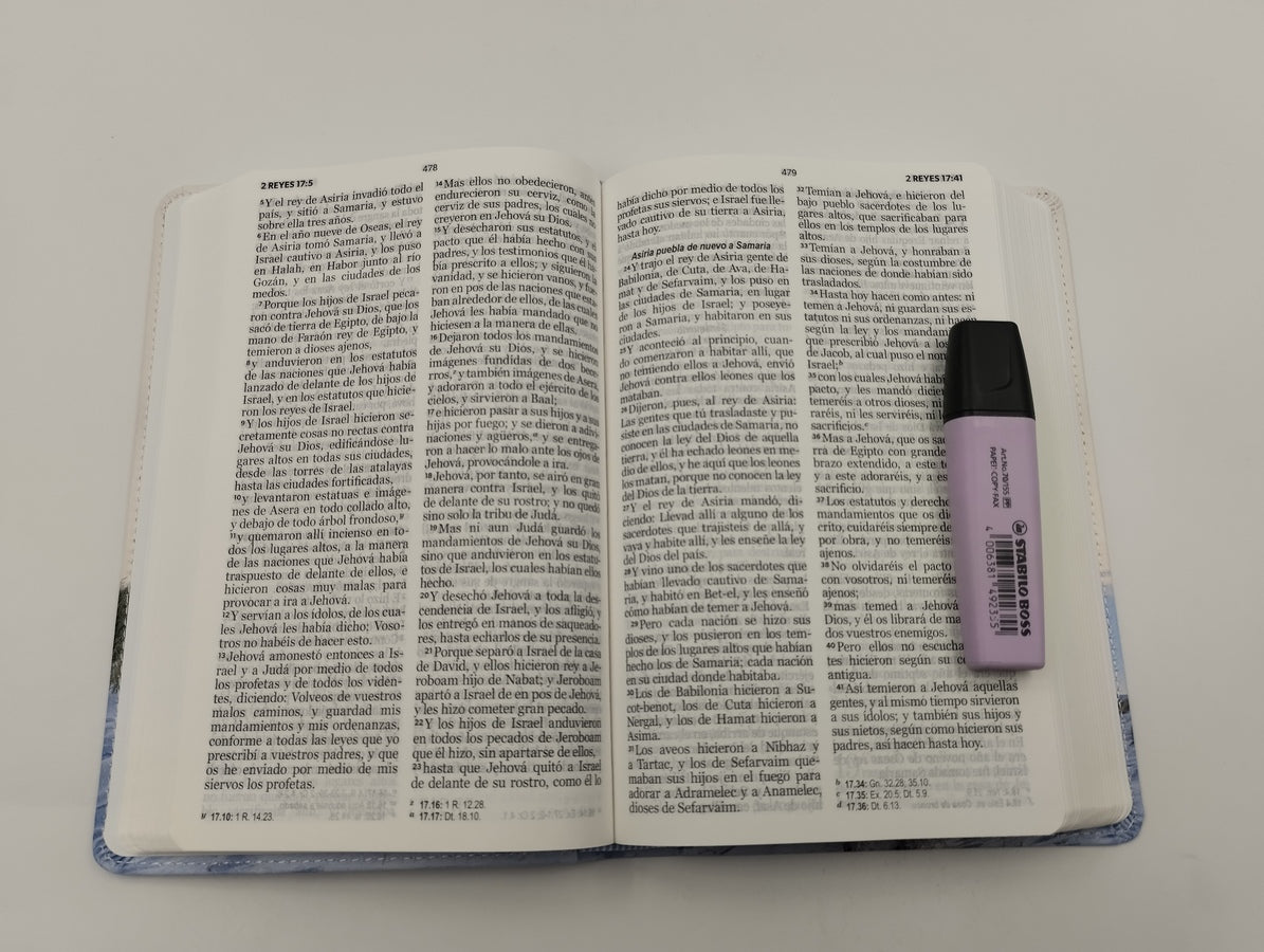 Biblia RVR60 Tamaño manual Letra Grande imitación/piel Faro -Tapa blanda