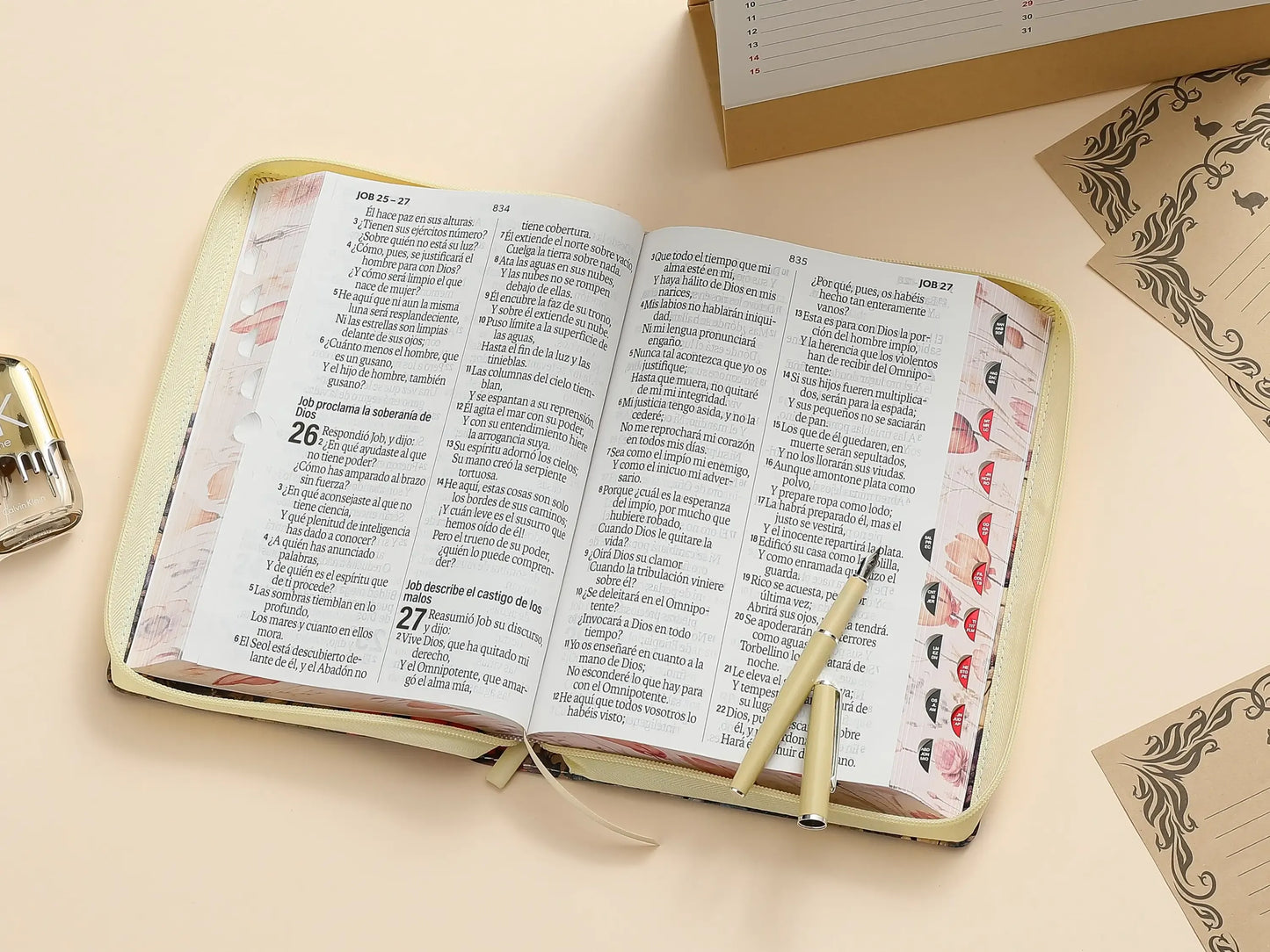 Biblia RVR60 Letra Súper Gigante/Simil Piel, Jardín Vintage