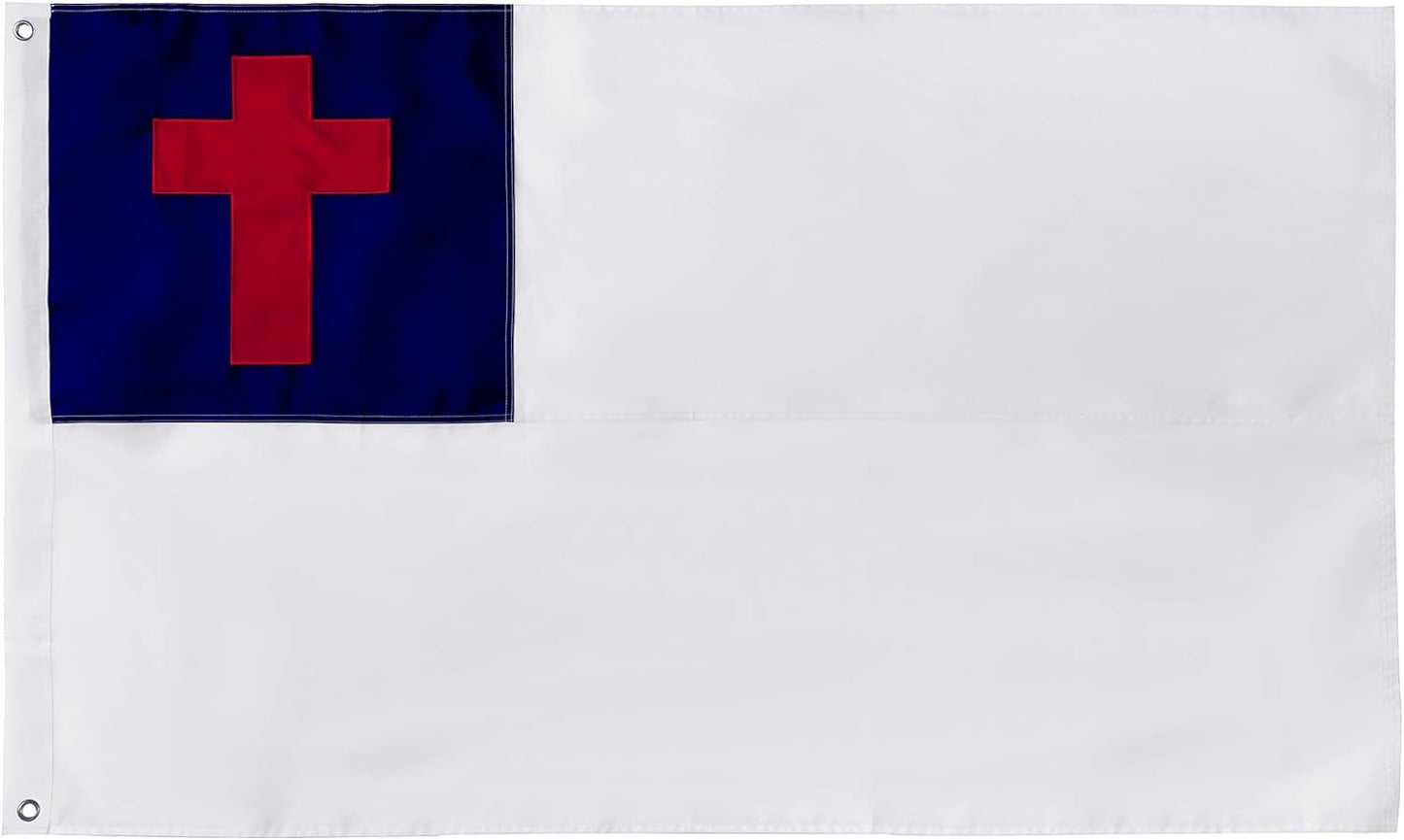 Bandera cristiana 3x5fts