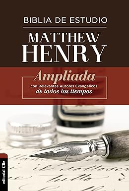 Biblia de Estudio Matthew Henry RVR, Tapa Dura, Interior a dos colores