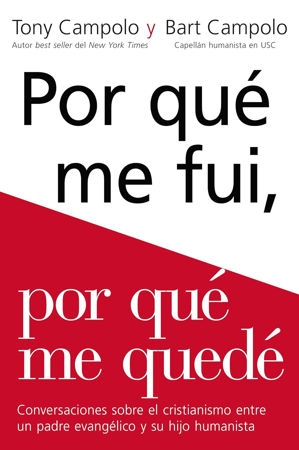 Porqué me fui, porqué me quedé: Conversaciones sobre el cristianismo entre un padre evangélico y su hijo humanista- Tapa blanda