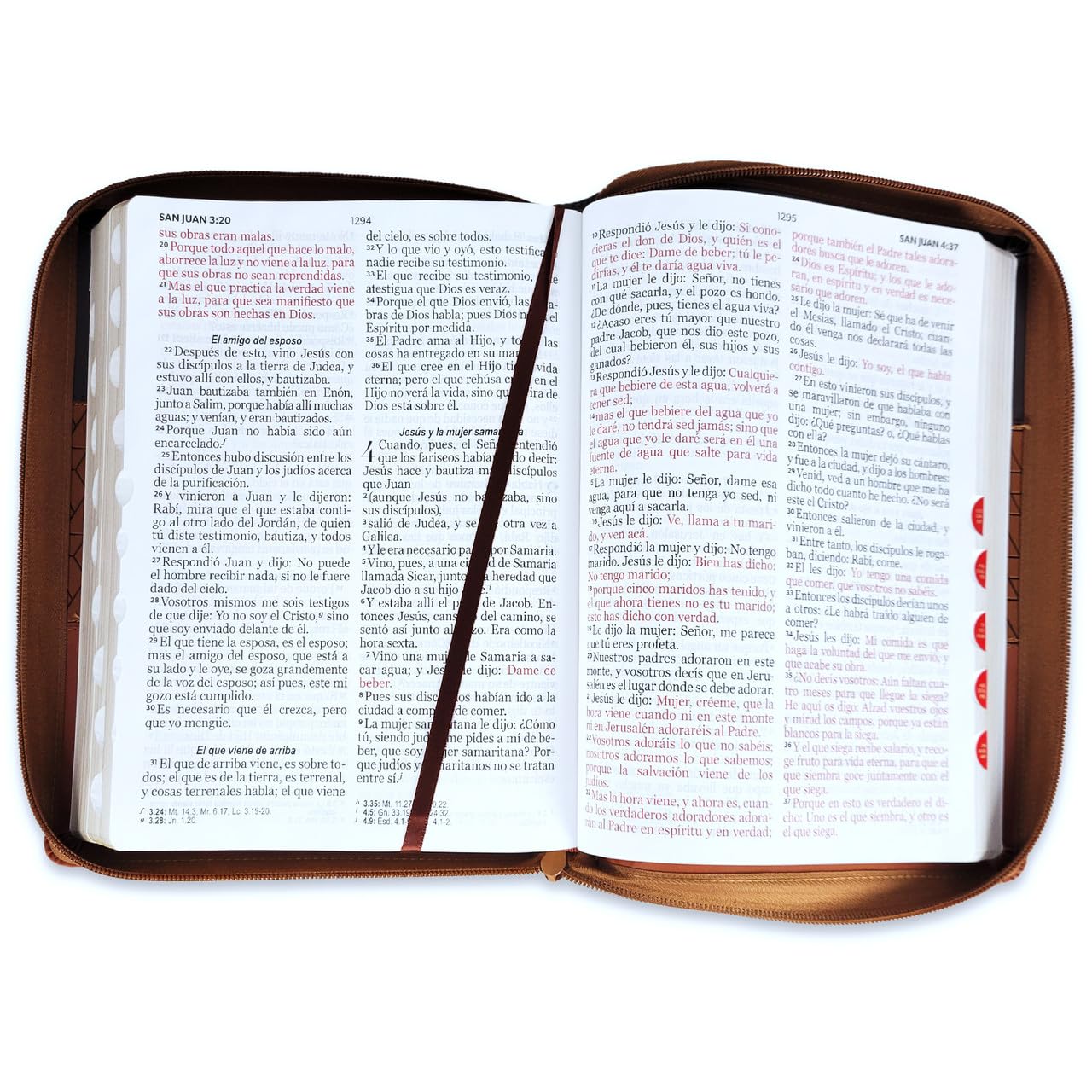 Biblia con Cierre Letra Gigante 15 puntos RV1960 imit piel tricolor cafe con indice