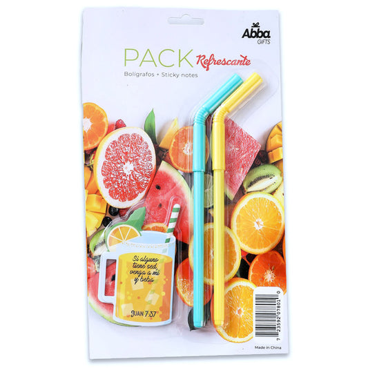 SET BOLIGRAFOS & STICKY NOTES