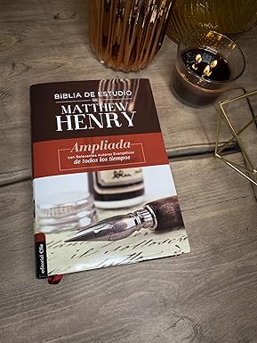 Biblia de Estudio Matthew Henry RVR, Tapa Dura, Interior a dos colores