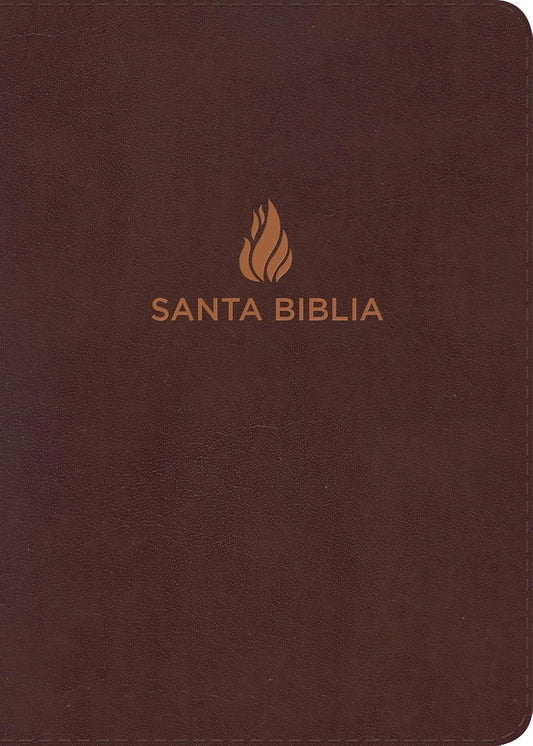 Biblia NVI Letra Súper Gigante marrón, piel fabricada