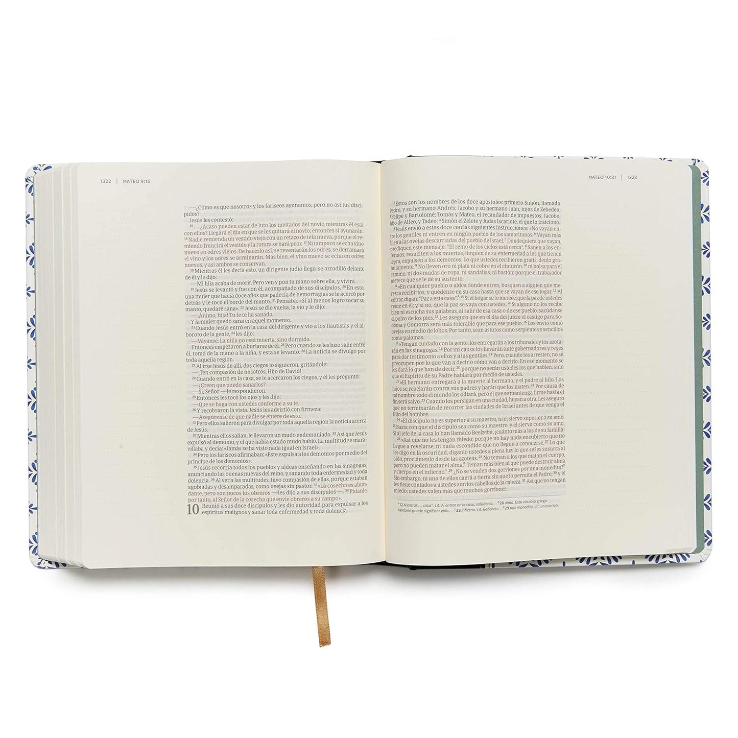 NVI Biblia de apuntes, blanco y azul símil piel (Spanish Edition) Imitation Leather