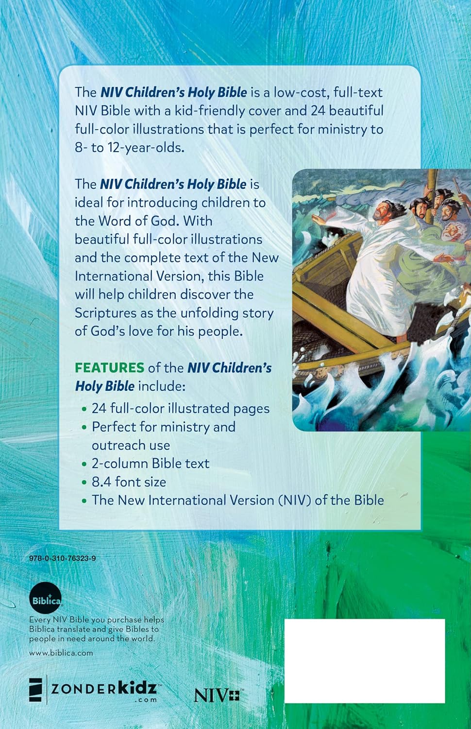 NIV, Children's Holy Bible, Paperback Tapa blanda