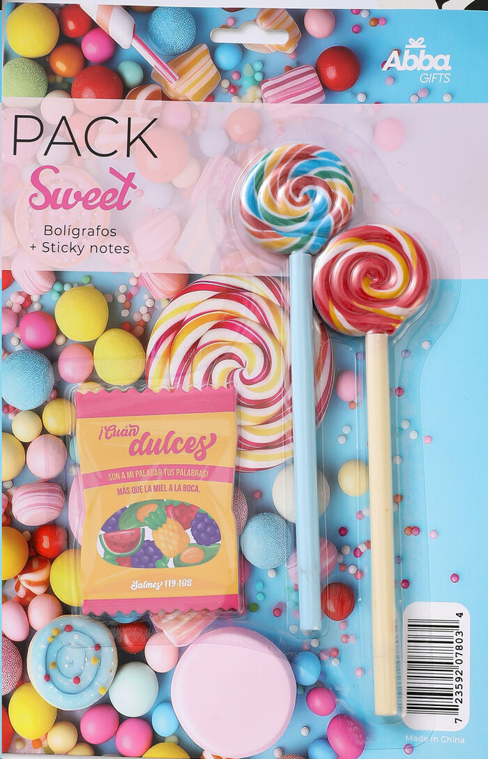 SET BOLIGRAFOS & STICKY NOTES